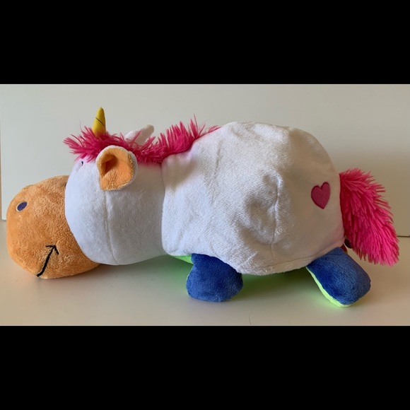 FlipaZoo Unicorn/Dragon 16”Huggable-Pillow Plush - Picture 11 of 12